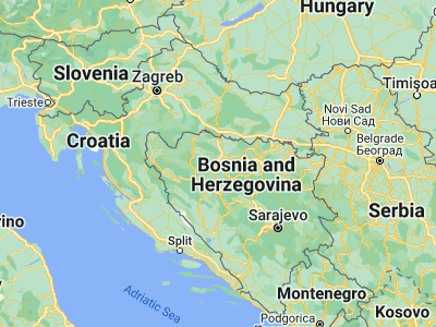 Map showing location of Banja Luka (44.77583, 17.18556)