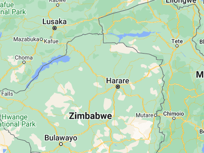 Map showing location of Banket (-17.38333, 30.4)