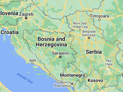 Map showing location of Banovići (44.40596, 18.52648)