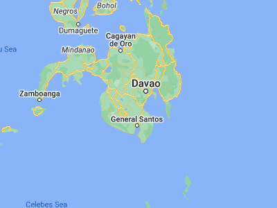 Map showing location of Bansalan (6.78611, 125.21333)