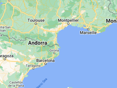 Map showing location of Banyuls de la Marenda (42.48375, 3.12897)