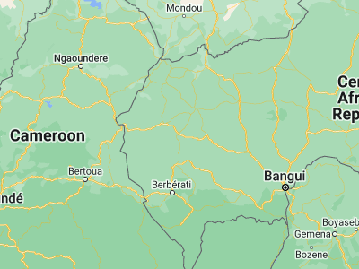 Map showing location of Baoro (5.66667, 15.96667)