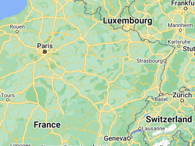 Map showing location of Bar-sur-Aube (48.23333, 4.71667)