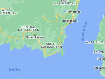 Map showing location of Barabai (-2.58333, 115.38333)