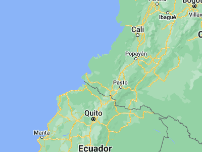 Map showing location of Barbacoas (1.67154, -78.13978)