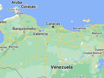 Map showing location of Barbacoas (9.47855, -66.97458)