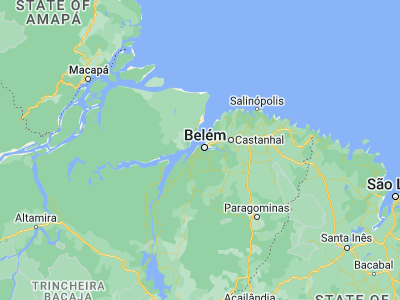 Map showing location of Barcarena (-1.50583, -48.62583)