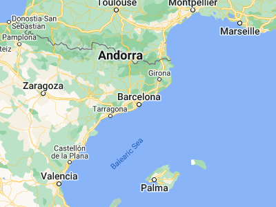 Map showing location of Barcelona (41.38879, 2.15899)