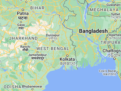 Map showing location of Barddhamān (23.24056, 87.86944)