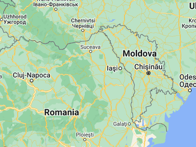 Map showing location of Bărgăoani (46.98333, 26.63333)