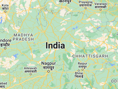 Map showing location of Bargi (22.98333, 79.86667)