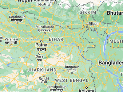 Map showing location of Bariārpur (25.28848, 86.57578)
