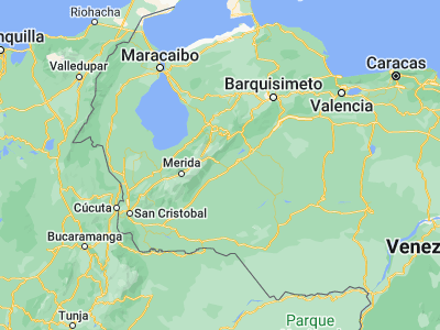 Map showing location of Barinitas (8.76222, -70.41111)