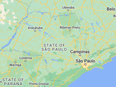Map showing location of Bariri (-22.07444, -48.74028)
