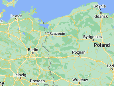 Map showing location of Barlinek (52.99464, 15.21864)