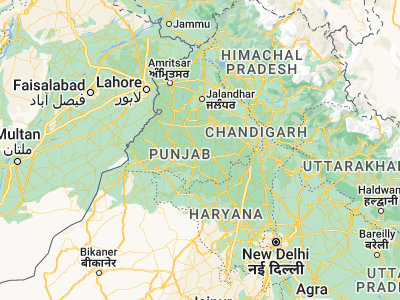 Map showing location of Barnāla (30.37205, 75.54537)