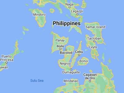 Map showing location of Barotac Nuevo (10.89417, 122.70444)