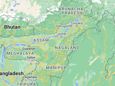 Map showing location of Barpathār (26.28709, 93.88844)