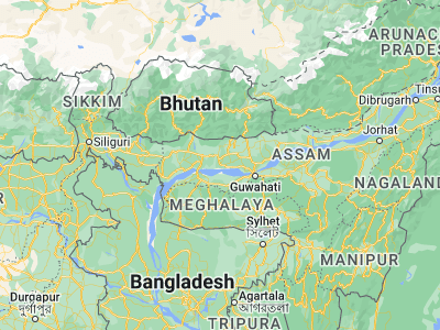 Map showing location of Barpeta (26.32292, 91.00632)