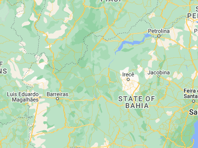 Map showing location of Barra (-11.08944, -43.14167)