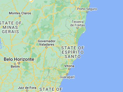 Map showing location of Barra de São Francisco (-18.755, -40.89083)