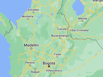 Map showing location of Barrancabermeja (7.06528, -73.85472)