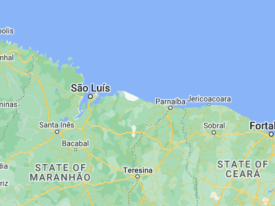 Map showing location of Barreirinhas (-2.74694, -42.82639)