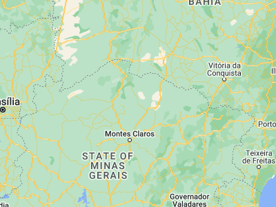 Map showing location of Barreiro do Jaíba (-15.61667, -43.6)
