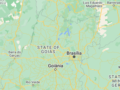 Map showing location of Barro Alto (-14.97083, -48.91583)
