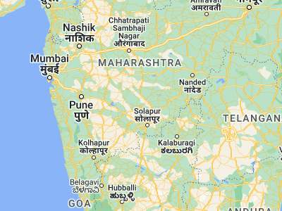 Map showing location of Bārsi (18.23333, 75.7)