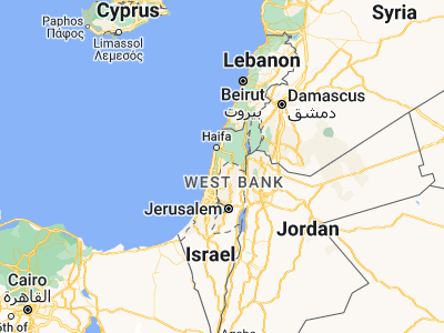 Map showing location of Barţa‘ah ash Sharqīyah (32.47304, 35.0936)