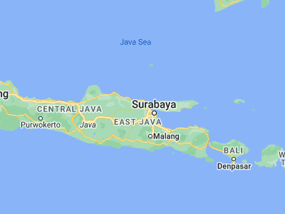 Map showing location of Baru (-7.0525, 112.3901)