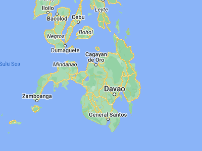 Map showing location of Basak (8.04111, 124.86278)