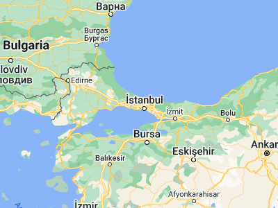 Map showing location of Başakşehir (41.09307, 28.80203)