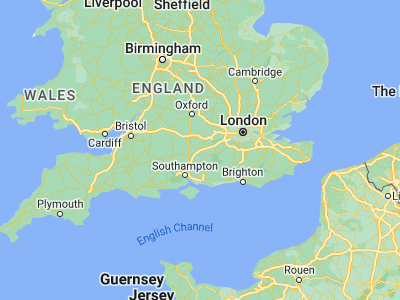 Map showing location of Basingstoke (51.26249, -1.08708)