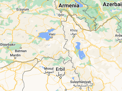 Map showing location of Başkale (38.04526, 44.01718)
