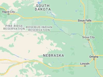 Map showing location of Bassett (42.58583, -99.53789)