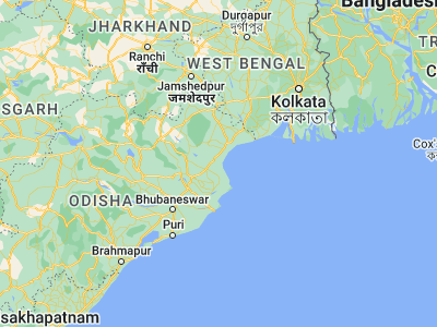 Map showing location of Bāsudebpur (21.13528, 86.73861)