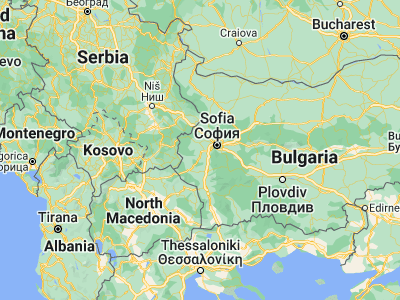 Map showing location of Batanovtsi (42.59972, 22.95056)