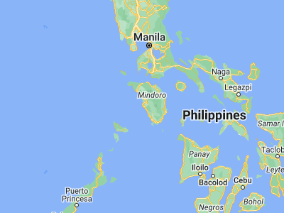 Map showing location of Batasan (12.76667, 120.78333)