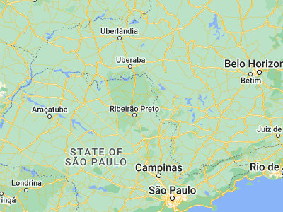 Map showing location of Batatais (-20.89111, -47.585)