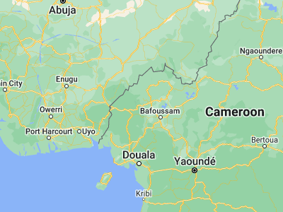 Map showing location of Batibo (5.8358, 9.8553)