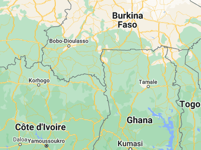 Map showing location of Batié (9.88333, -2.91667)