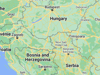 Map showing location of Batina (45.84611, 18.85)