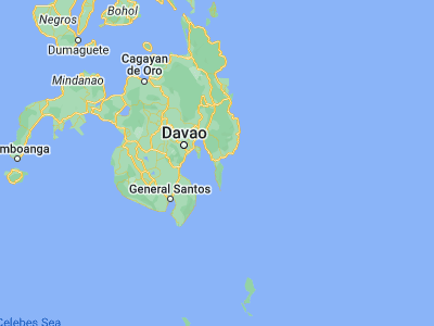 Map showing location of Batobato (6.82522, 126.08458)