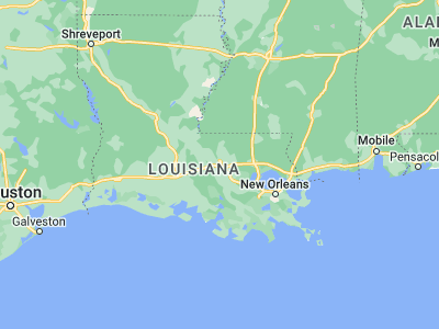 Map showing location of Baton Rouge (30.45075, -91.15455)