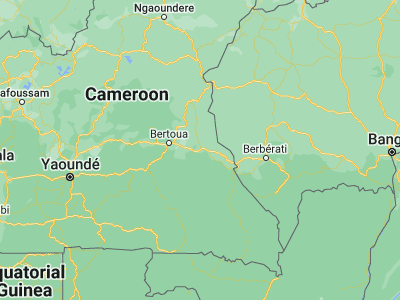 Map showing location of Batouri (4.43333, 14.36667)