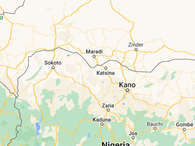 Map showing location of Batsari (12.75147, 7.24472)