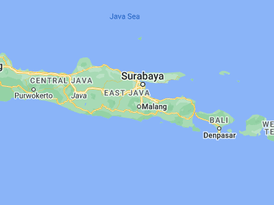 Map showing location of Batu (-7.87, 112.52833)