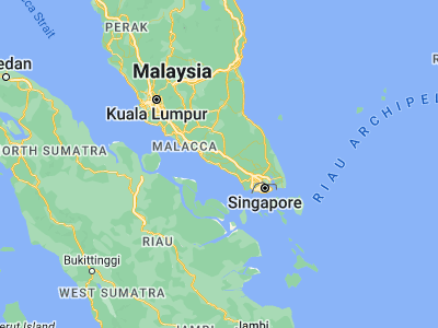 Map showing location of Batu Pahat (1.8548, 102.9325)